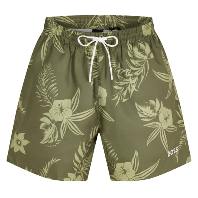 Boss Mens Turtle Swim Shorts Beige/Khaki male S