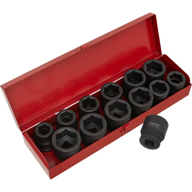 Loops 13 Piece PREMIUM Impact Socket Set - 3/4" Sq Drive - Imperial & Metric Multi