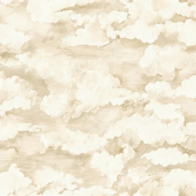 Holden Decor Cloudscape Cream Wallpaper 10m x 53cm, Cream 13710