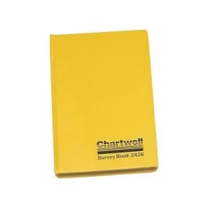 Chartwell 7.5" x 4.75" 80gm2 Collimation Level Survey Book Yellow
