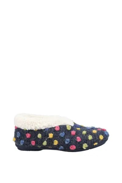 Fleet & Foster Snowberry Ladies Slipper Navy