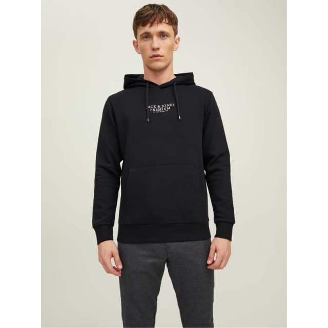 Jack and Jones Mens Archie Logo Hoodie Black male S