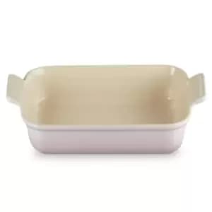 Le Creuset 26cm Stoneware Heritage Rectangular Dish Shell Pink