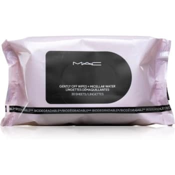 MAC Cosmetics Gently Off Wipes + Micellar Water Makeup Remover Wipes 30 pc