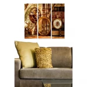 MDF326283848 Multicolor Decorative MDF Painting (3 Pieces)