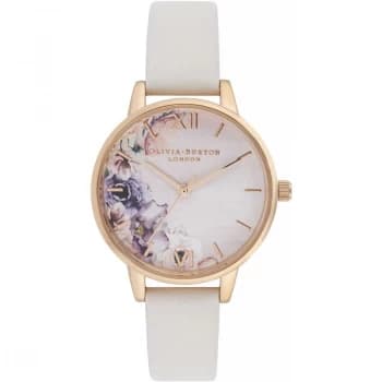 Watercolour Florals Blush & Rose Gold Watch