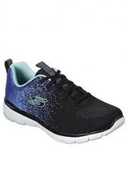 Skechers Flex Appeal 3.0 Trainer - Black Blue