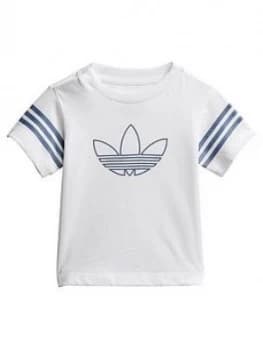 Adidas Originals Infant Outline Tee - White