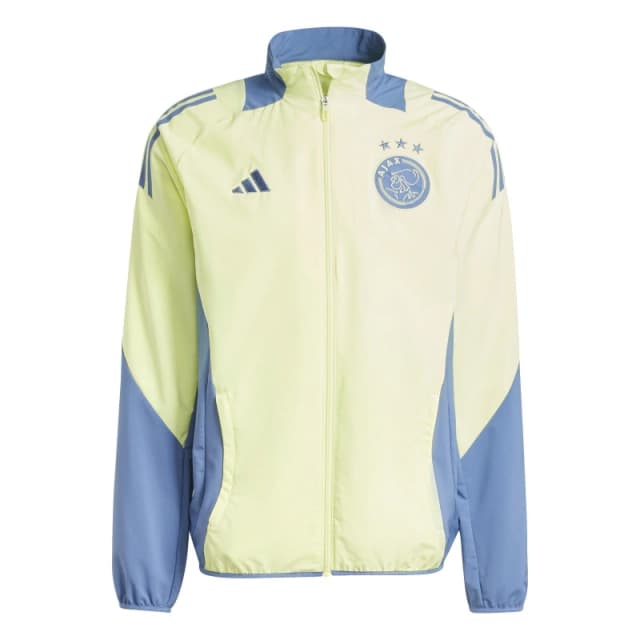adidas Ajax Amsterdam Pre Match Jacket 2024 2025 Adults - Yellow Yellow S