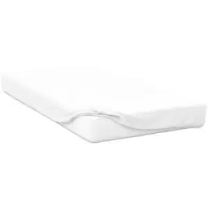 Belledorm Jersey Cotton Deep Fitted Sheet (Crib) (White) - White