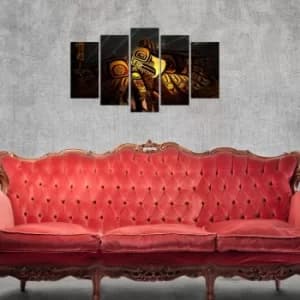 5NTVMDF-1 Multicolor Decorative MDF Painting (5 Pieces)