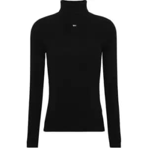 Tommy Jeans Tjw Essential Turtleneck Sweater - Black