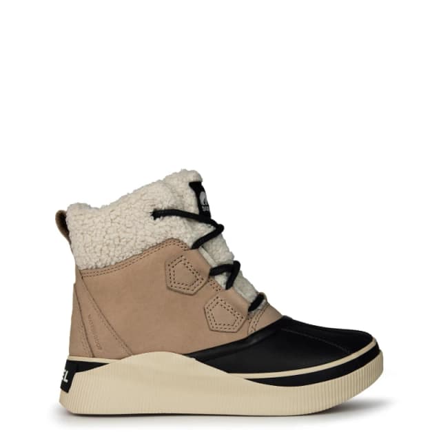 Sorel Womens Out N About Chillz Waterproof Hiker Boots Omega Taupe female 4 (37)