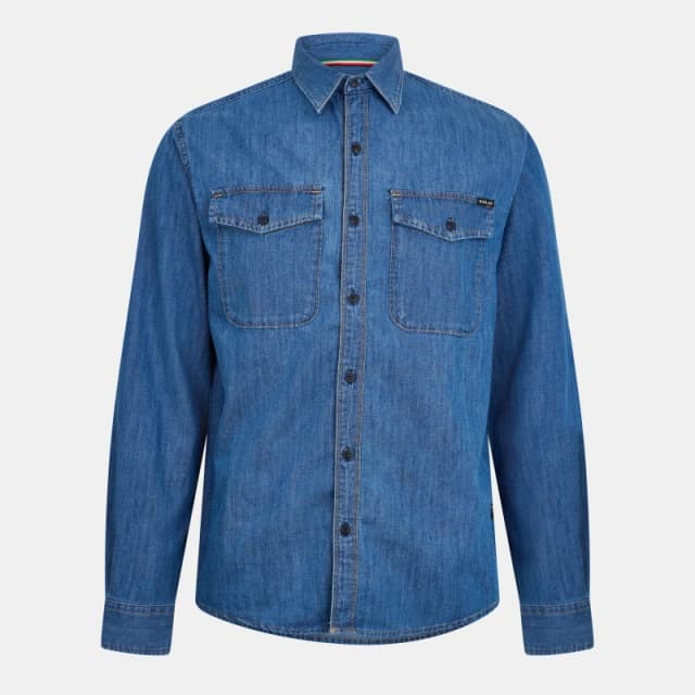 Replay Mens Long-Sleeve Denim Shirt 860 B06 Blue male L