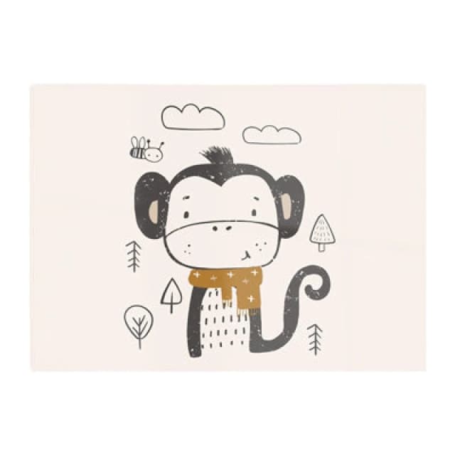 Warren Reed Designer Single Monkey Forest Glass Chopping Board