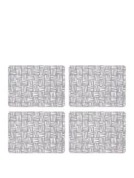 Sabichi Brooklyn Grey Placemats & Coasters