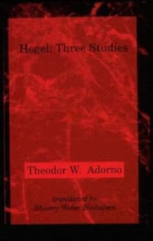 Hegel by Theodor W Adorno Paperback