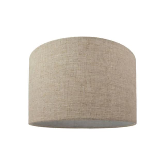 Happy Homewares Contemporary And Stylish Natural Linen 10 Lamp Shade In Oatmeal - 30Cm Diameter