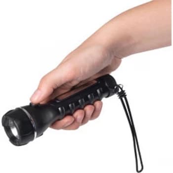 SupaLite Deluxe Rubber Torch Requires 2 x AA Batteries