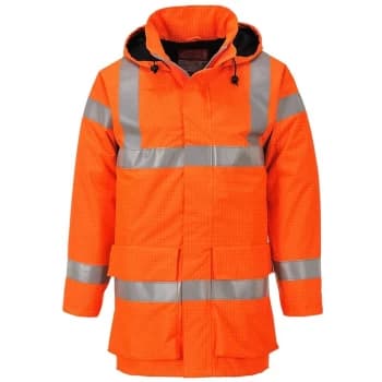 Portwest - S774ORRL - sz L Bizflame Rain Hi-Vis Multi Lite Jacket - Orange