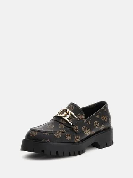 Guess Ilary 4G Logo Loafers 14640811 Black