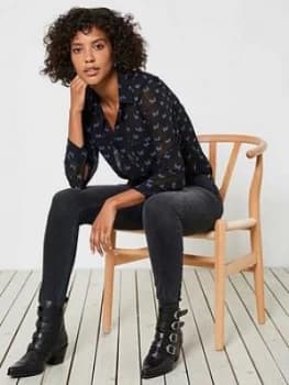 Mint Velvet Joliet Distressed Jeans - Black