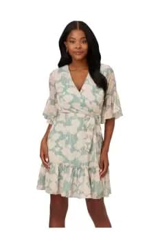 Floral Chiffon Tiered Dress