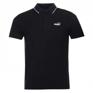 Puma No 1 Logo Pique Polo Shirt Mens - Navy/White