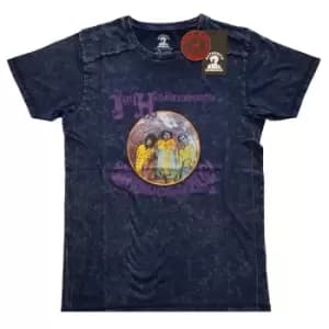 Jimi Hendrix - Experienced Unisex XX-Large Snow Wash T-Shirt - Blue