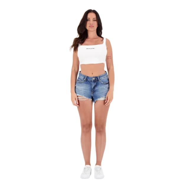 Sixth June Womens ripped denim shorts Sixth June Bleu Female 28