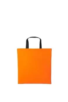 Varsity Cotton Shopper Short Handle Tote