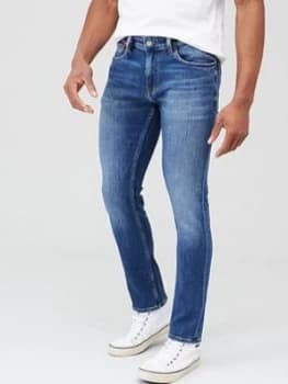 Tommy Jeans Scanton Heritage Jeans - Kevin Mid Blue, Kevin Mid Blue, Size 34, Length Long, Men