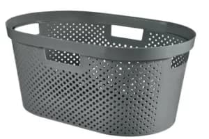 Infinity Laundry Basket Dark Grey.