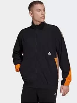 adidas TRVL Ventilation Track Top, Blue Size XS Men