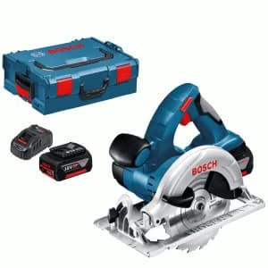 Bosch GKS 18 V-LI Cordless Circular Saw 165mm 2 x 5ah Li-ion Charger Case