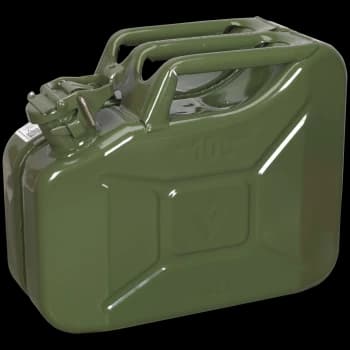 Sealey Metal Jerry Can 10l Green