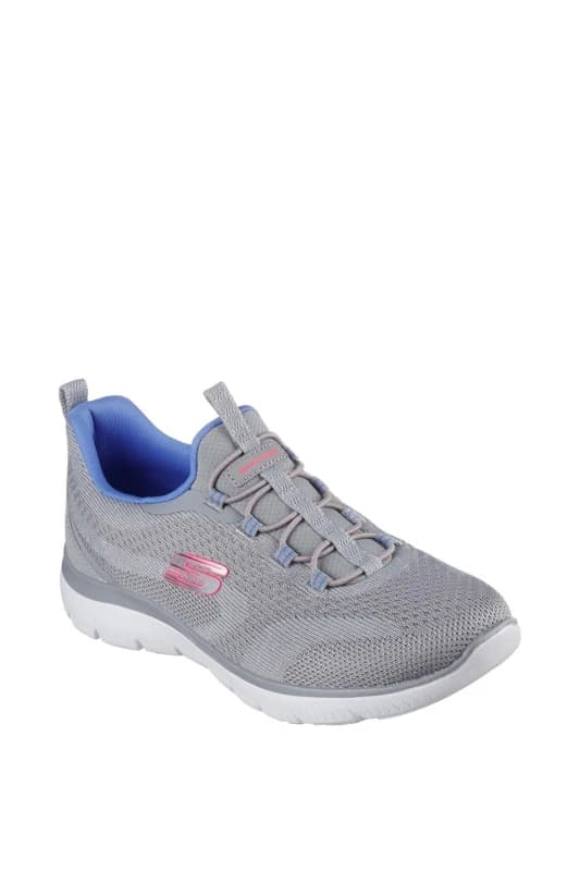 Skechers Womens Summits New Nature Memory Foam Trainers UK Size 6 (EU 39) Grey Multi SKE2325-GYMT-6