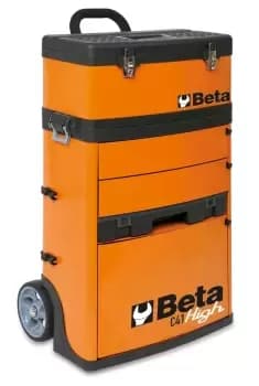Beta Tools C41H-B Tall Tool Trolley with 2 Detachable Modules Blue 041000006