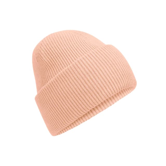 Beechfield Beechfield Men Classic Deep Cuffed Beanie in Peach Peach One Size Male 5063425890620