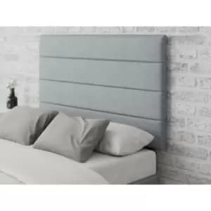 Langston headboard in Malham Weave Linen, Sky - Headboard Size Double (135x190)