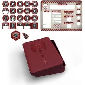D&D Barbarian Token Set (Player Board & 22 tokens)