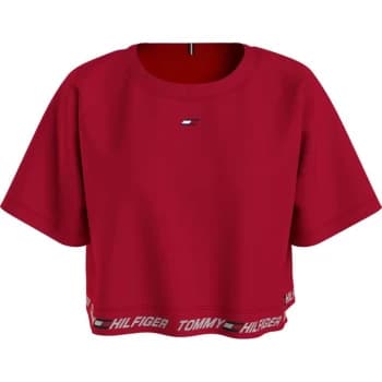 Tommy Sport Crop T Shirt - Primary Red