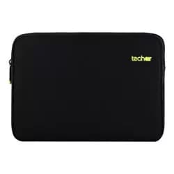 Techair 15.6 Black Slip Case With Yellow Lining