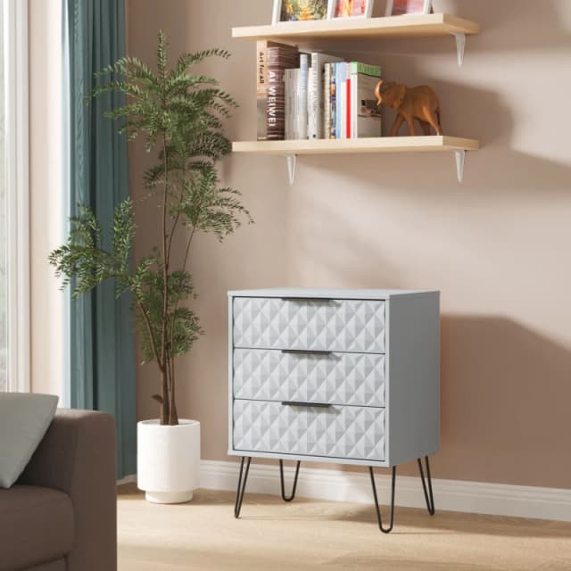 Ready Assembled 2 U Islay 3 Drawer Chest (Ready Assembled) in Light Blue Light Blue Unisex