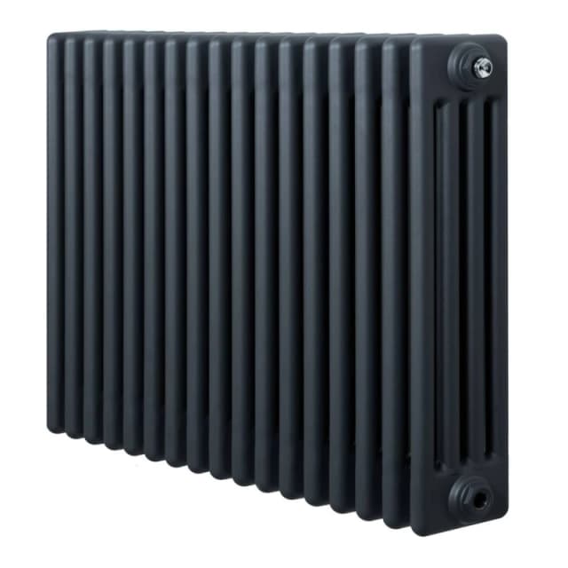 Monstershop Traditional 4 Column Radiator - 600 x 785mm - Anthracite Grey Grey Unisex