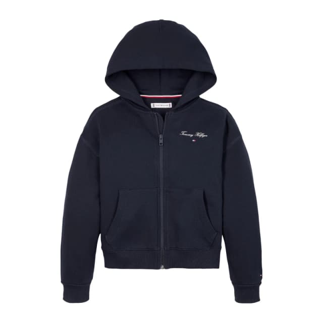 Tommy Hilfiger Kids Varsity Zip Hoodie Navy C1G female 6Y