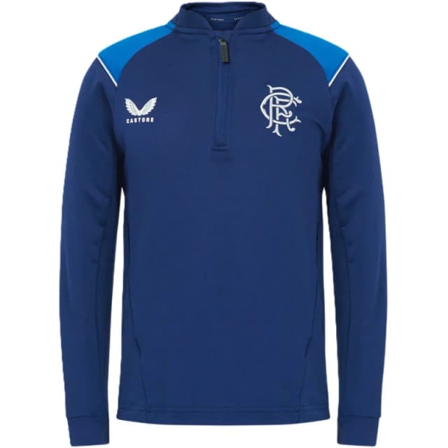 Castore Rangers FC 1/4 Zip Top Juniors Navy male 14 Yrs