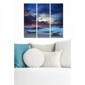 MDF6922675 Multicolor Decorative MDF Painting (3 Pieces)