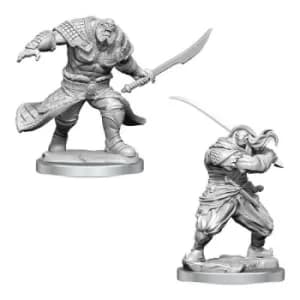 Magic The Gathering Unpainted Miniatures (W4) Zurgo Helmsmasher & Unyielding Krumar