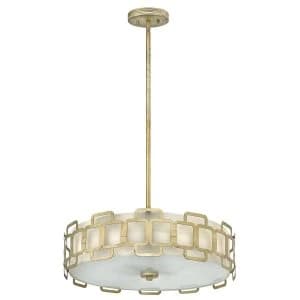 4 Light Ceiling Pendant Silver, E27